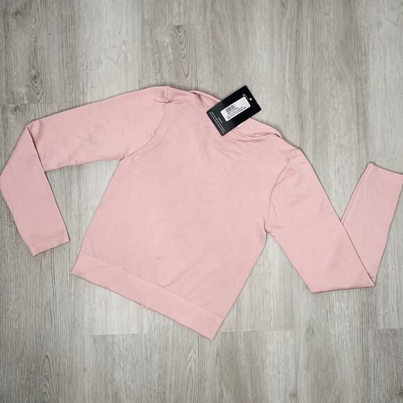 Pretty Little Thing Pink Zip Up Sweater Jacket Hoodie For Girls Size Medium - Picture 5 of 5